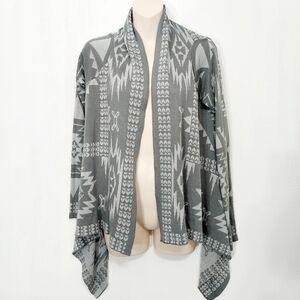 🔵BOGO FREE🔵 Oh MG! Open Front Cardigan Sweater Southwest Design Sz S
